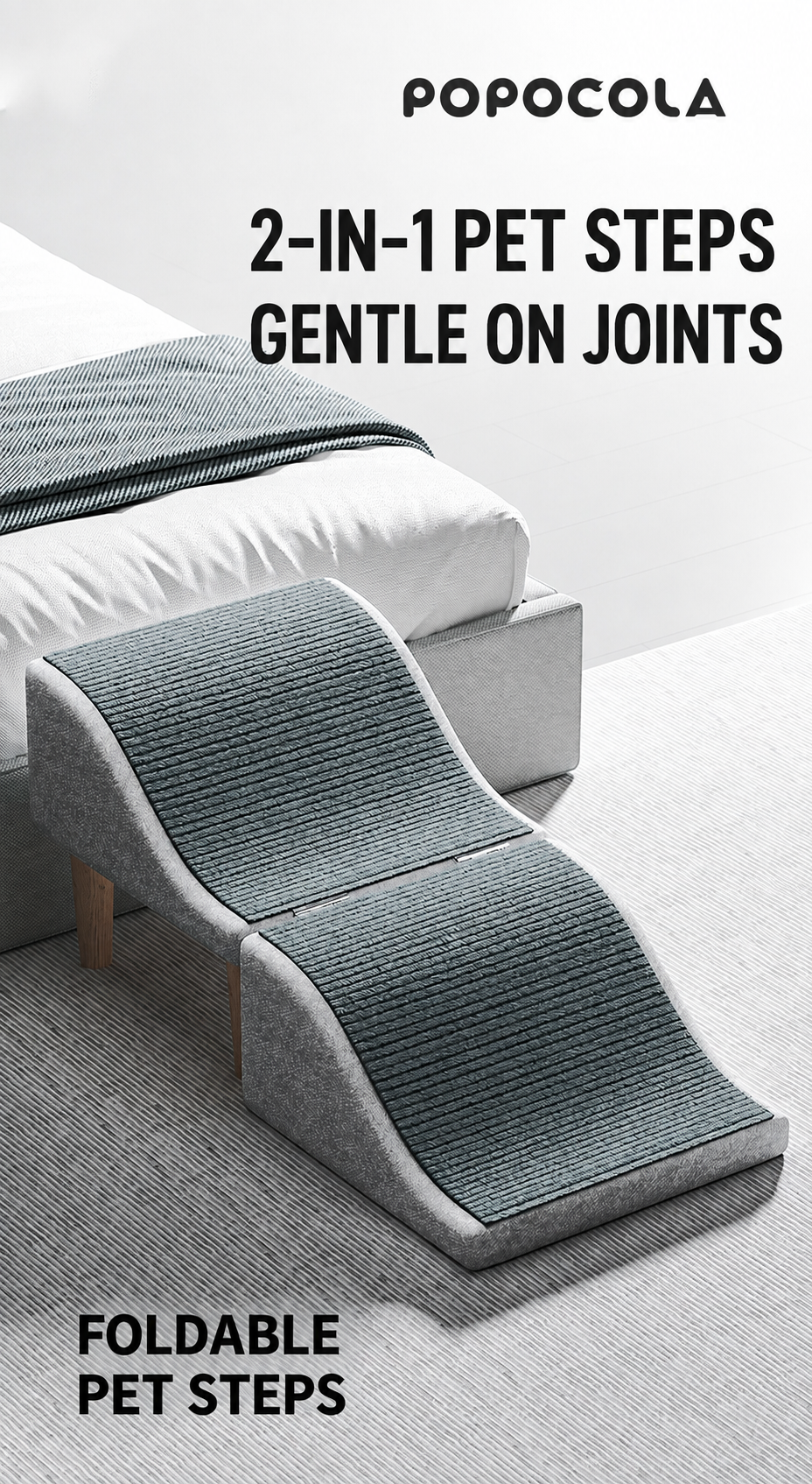The Foldaway Pet Ramp Ottoman