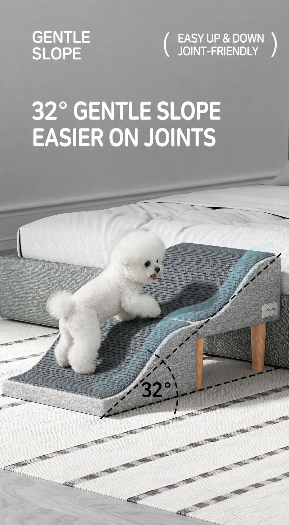 The Foldaway Pet Ramp Ottoman
