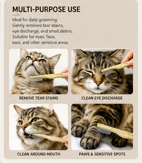 Mini Pet Grooming Comb for Cats & Dogs