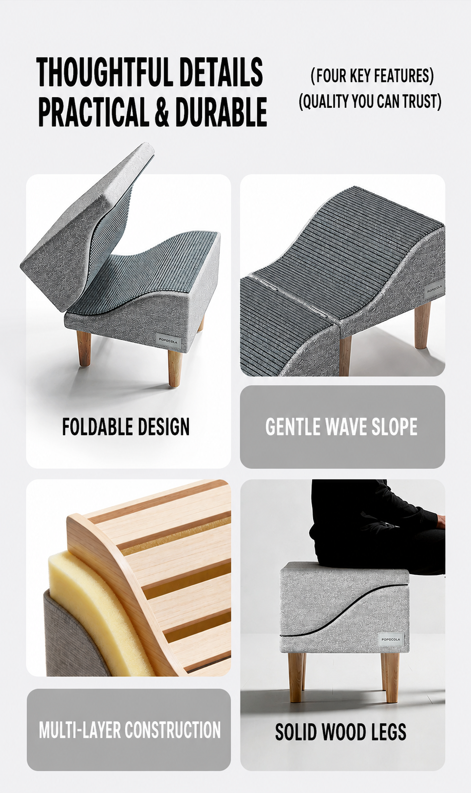 The Foldaway Pet Ramp Ottoman